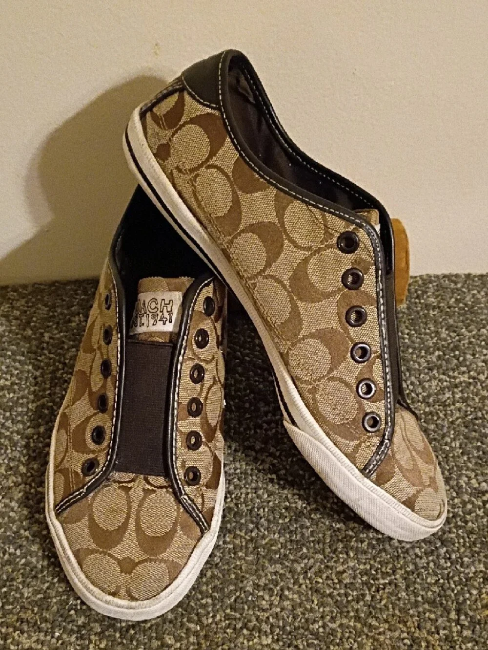 Coach slip sneakers